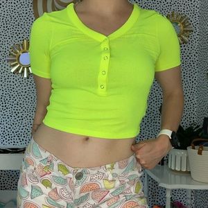 Neon crop top